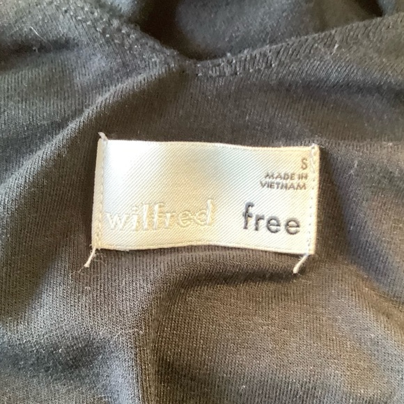 Aritzia Wilfred Free Aerin V-Neck Bodycon Mini Dress - Black - S - Picture 5 of 7